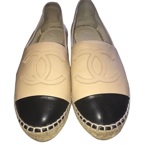 chanel espadrilles leather beige price|chanel espadrilles price euro.